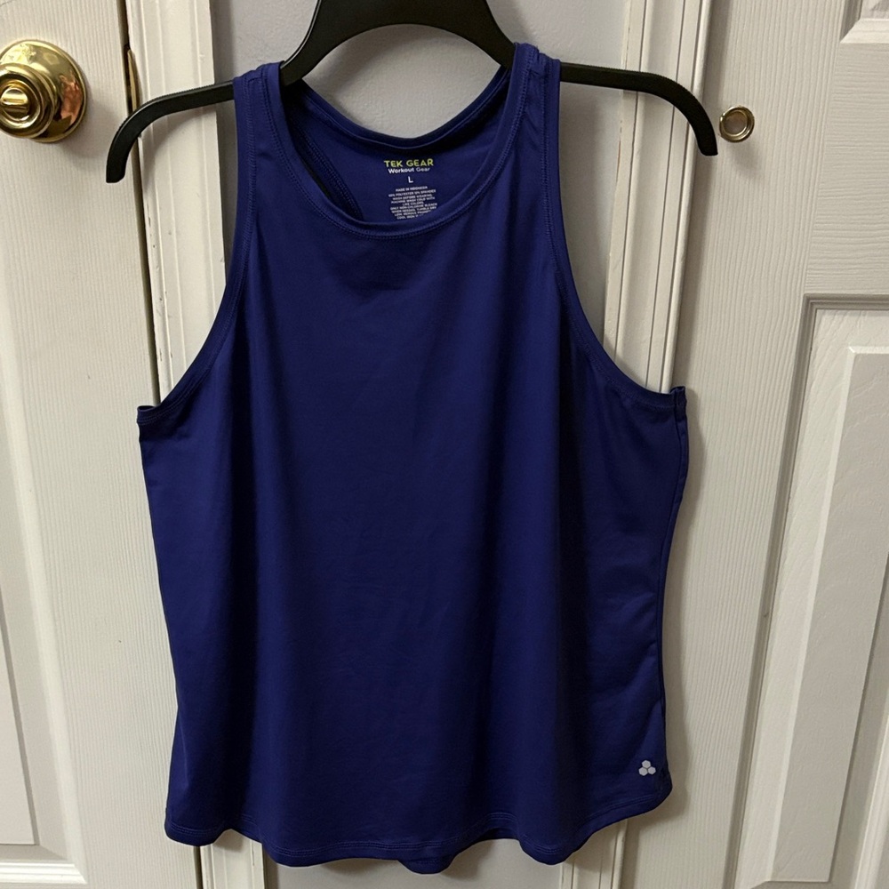 EUC Women’s Tek Gear Dark Indigo Exercise Tank Top - L